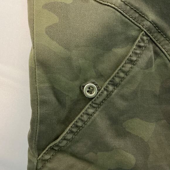 ANTHROPOLOGY MARRAKECH Camo Faravel Moto Utility Short Jacket Size Small - Picture 8 of 8